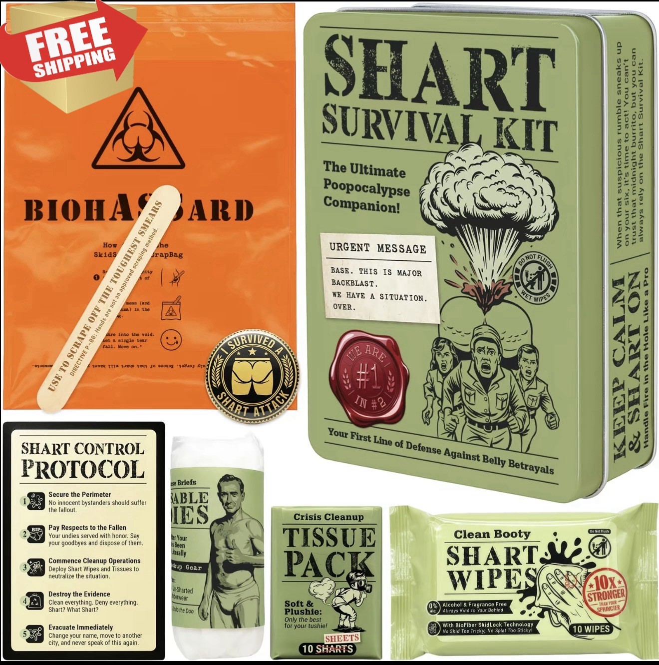 Witty Yeti’s Military-Grade Shart Survival Kit for When Your Butt Commits Tre