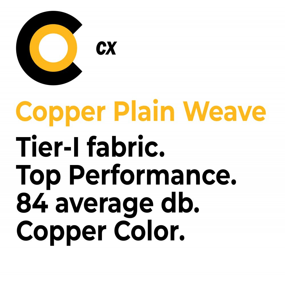 Faraday Cyber CX Faraday Fabric EMF RF Shielding Copper Roll 44″ x 1′