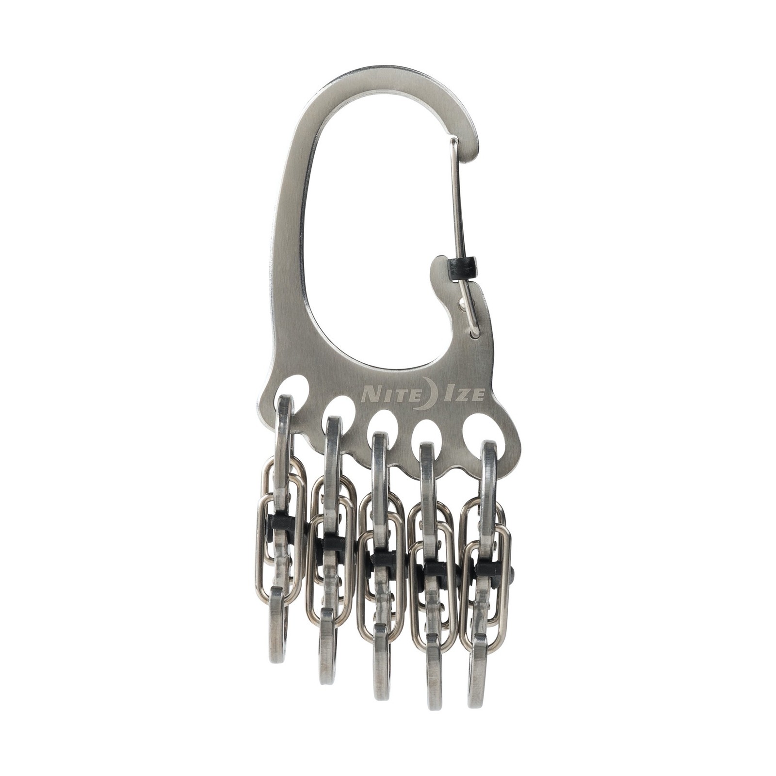 Nite Ize BigFoot Locker Stainless Steel KeyRack – Stainless (6-Pack)