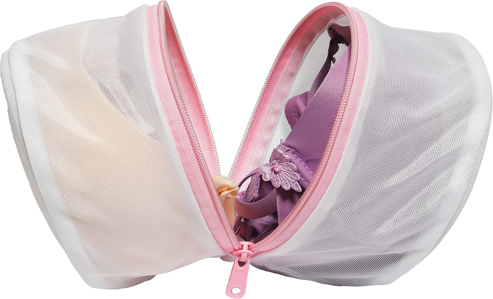 Simple Houseware Premium Bra Lingerie Wash Bags – 3 Pack 3 Bags, white