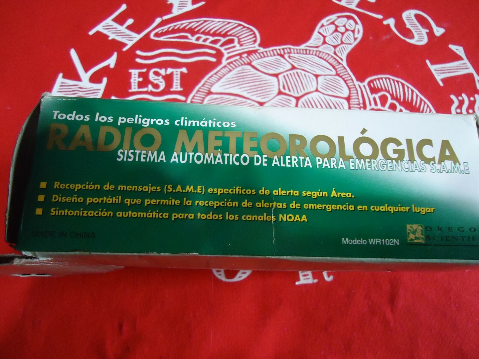OREGON SCIENTIFIC MODEL WR102N ALL HAZARDS WEATHER RADIO AUTOMATIC S.A.M.E. ALER