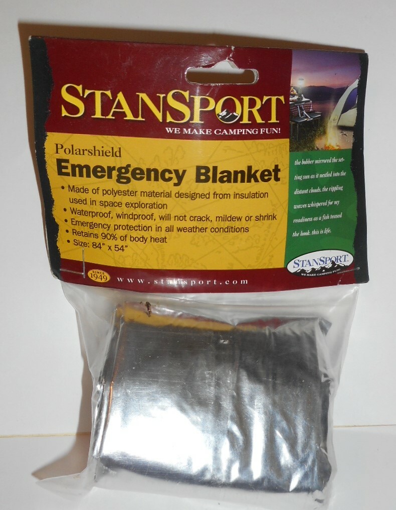 STANSPORT POLARSHIELD POLAR HEAT SHIELD EMERGENCY BLANKET WATERPROOF WINDPROOF