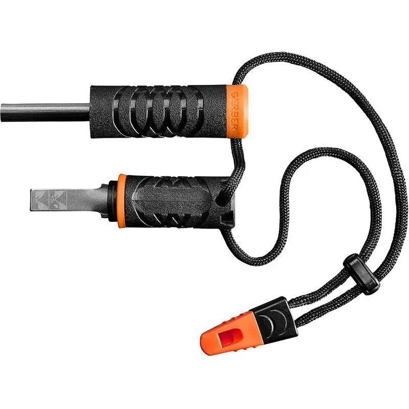Gerber 31-004134 In The Field Kit Pocket Knife, Fire Starter/Whistle & Sharpener