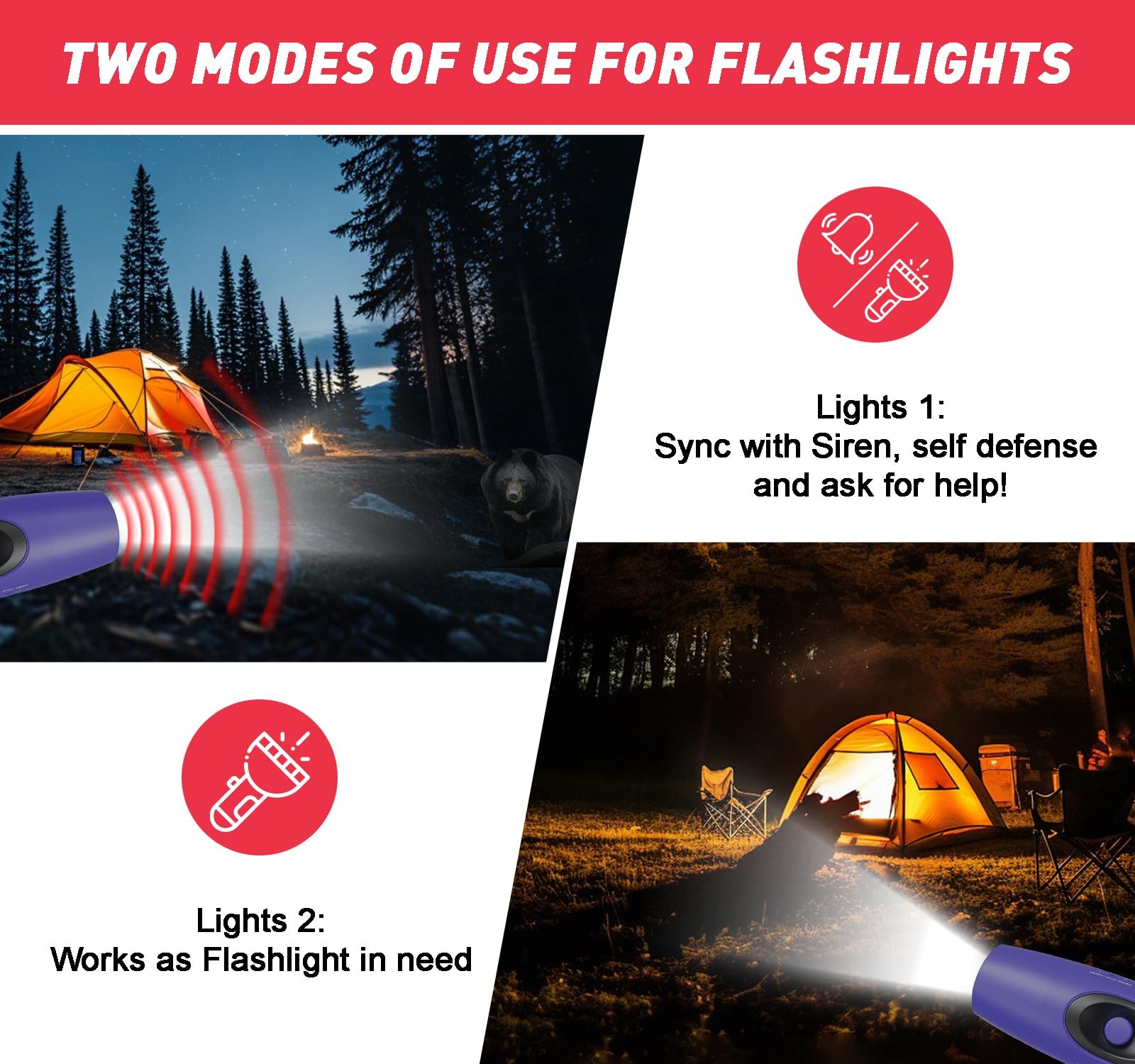 Rechargeable Bear Horn – 120dB Electronic Air Horn for Bears with 4 Volume Le…
