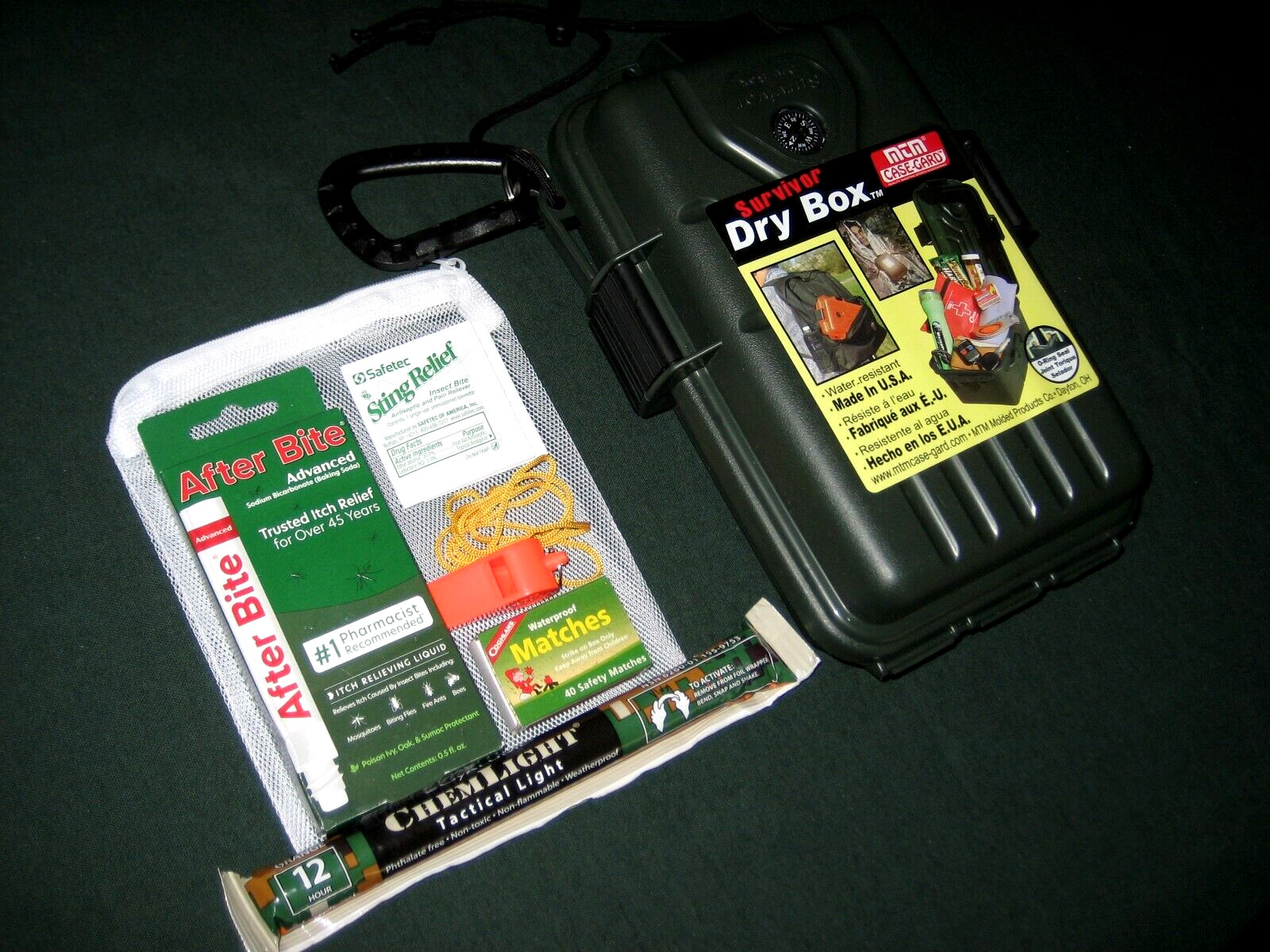 MTM DRY BOX HUNTING/CAMPING/HIKING * + EXTRA’S–KIT MADE IN USA REG.$26.50