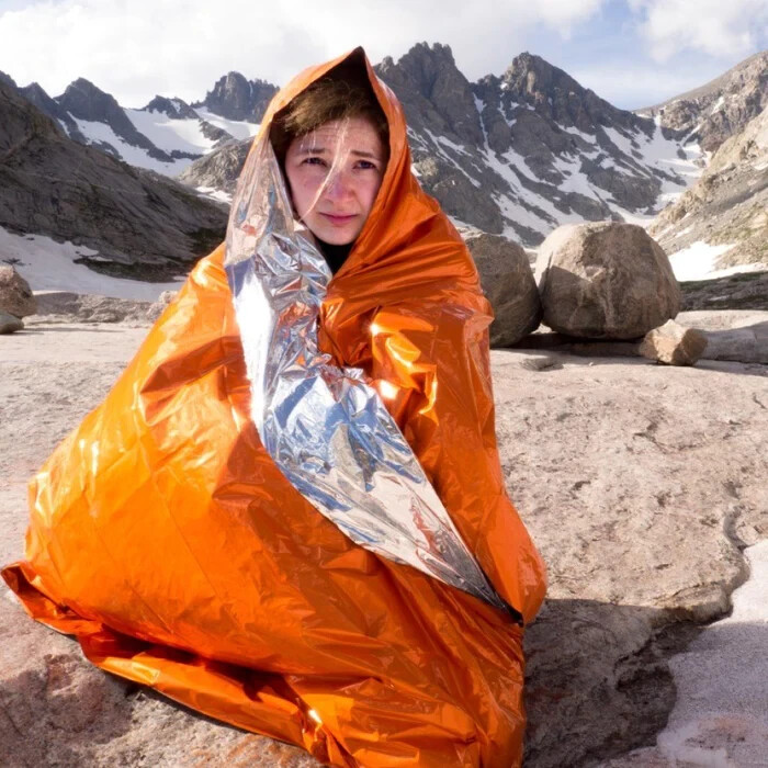 SOL Heat Sheet Survival Thermal Emergency Blanket 1 Person Quiet and Warm!
