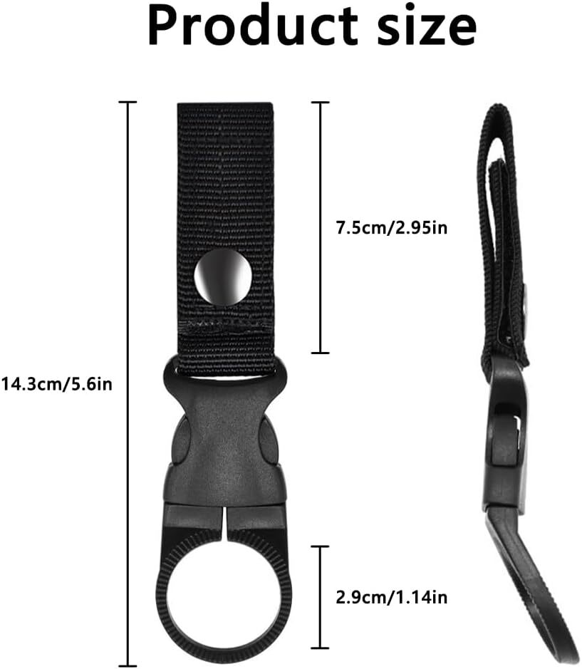Outdoor Tactical Nylon Keychain Hook Camping Equipment Backpack Buckle Accessory