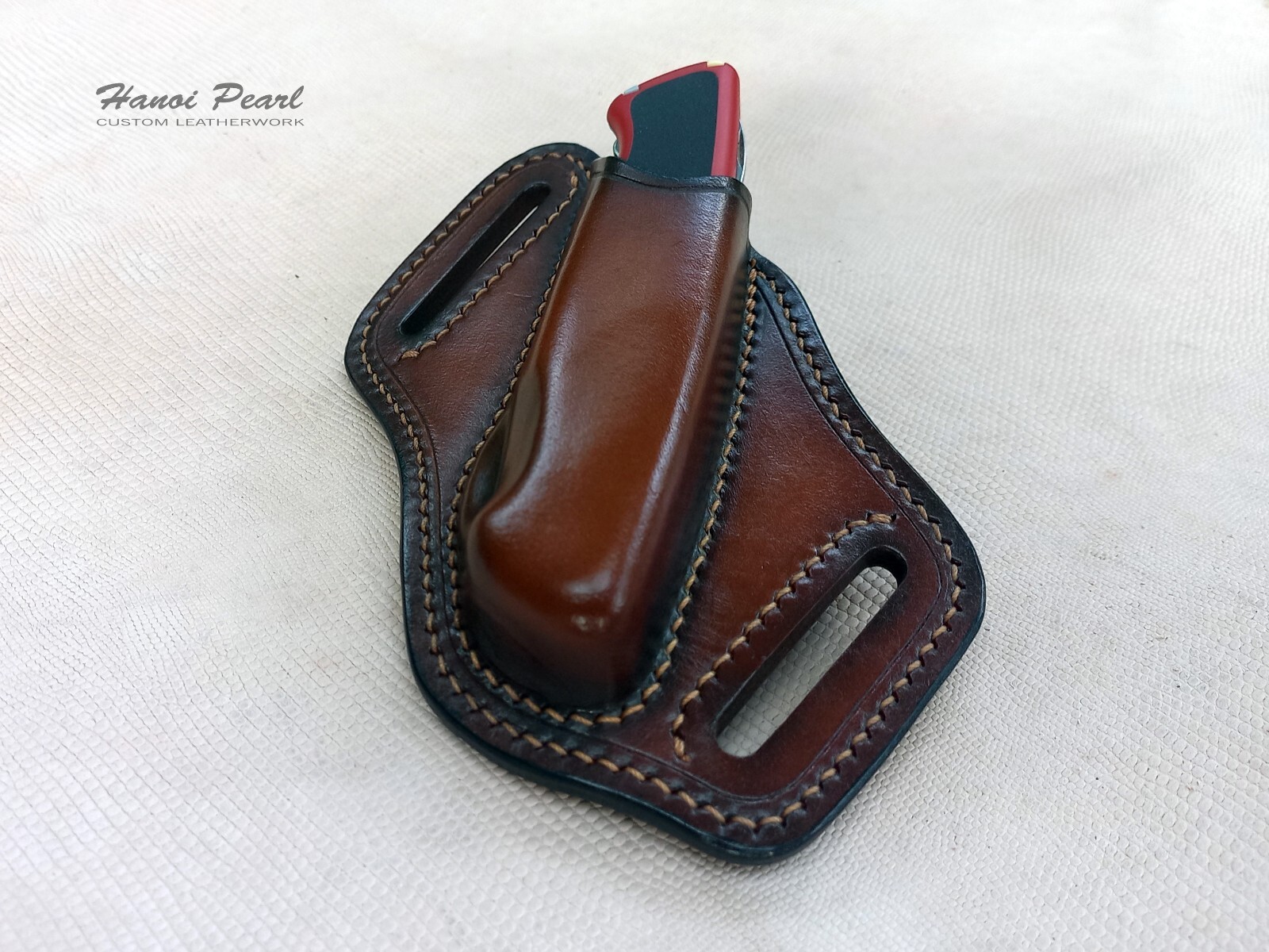 Custom Cross Draw Leather Sheath for SAK Victorinox RangerGrip 78/ 79/ 178/ 179