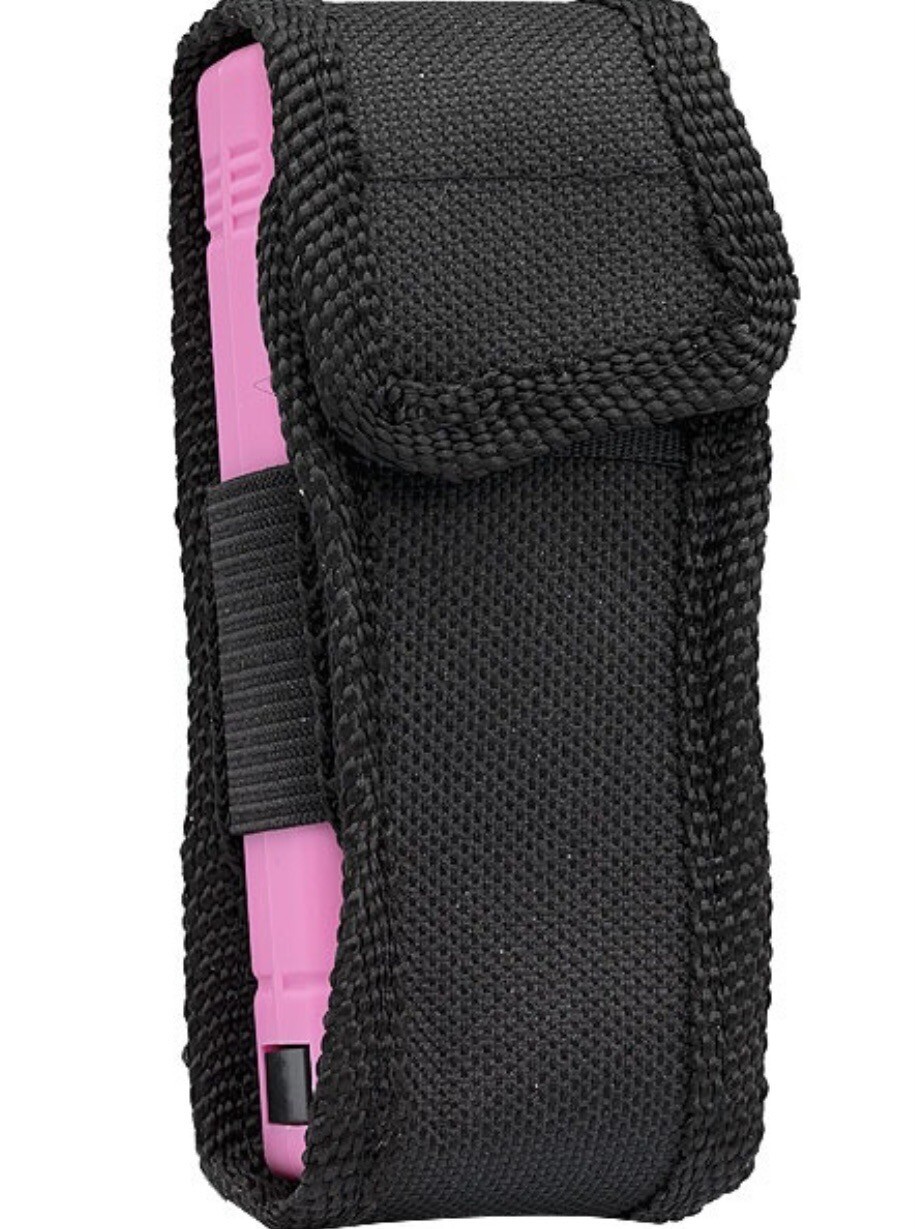 MINI Rechargeable Flashlight Stun Gun Pepper Spray Combo Women Self Defense