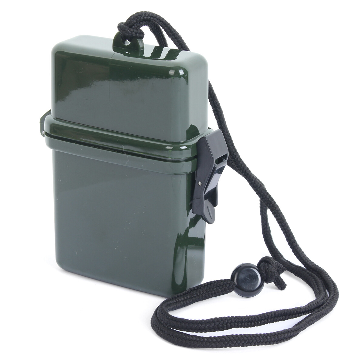 Olive Green Waterproof Box – Outdoors Camping Plastic Emergency New