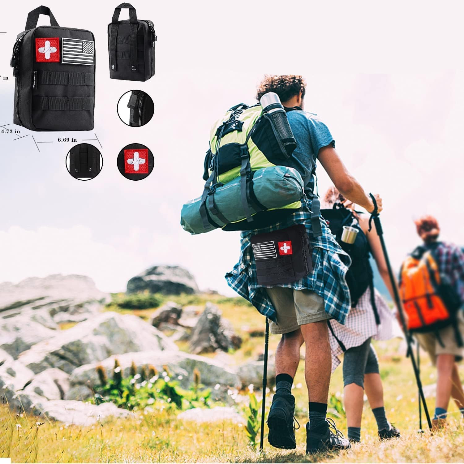 Survival Gear and Equipment First Aid Kits Multi-Purpose Emergency Tool Kits wit