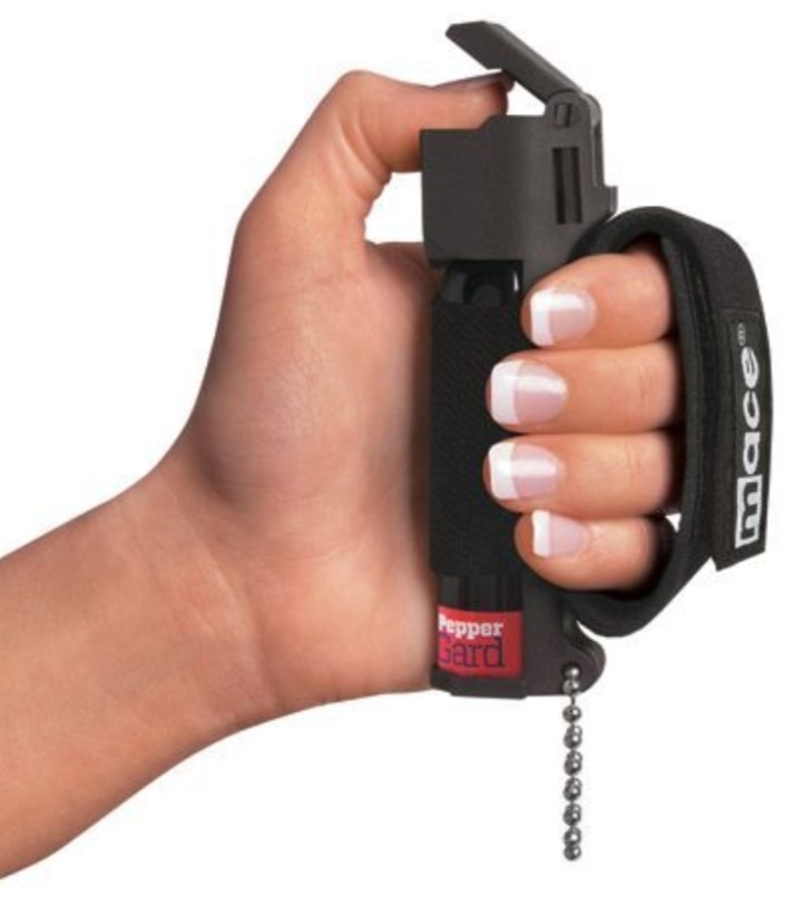 POLICE Safety Mace Pepper Spray Keyring 2% JOGGER RUNNER Self HOME Defense SPORT