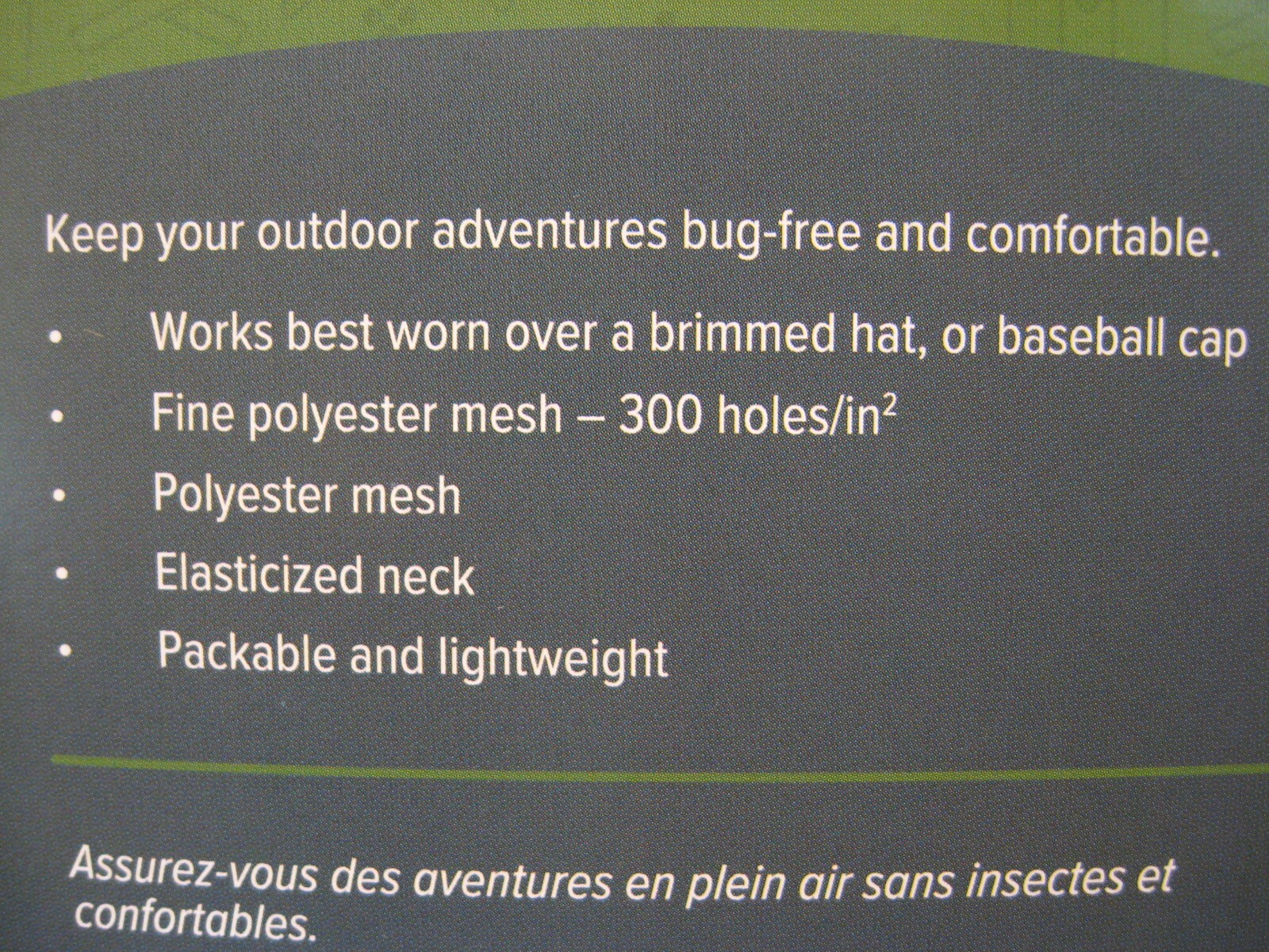 Coghlan’s Mosquito Head Net – Fine Mesh Netting 2508 – Hat Not Included