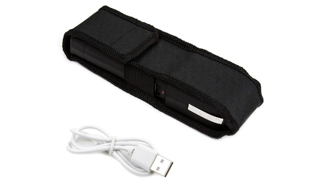 POLICE Stun Gun 2101 Max Volt Rechargeable with LED Flashlight & Siren Alarm