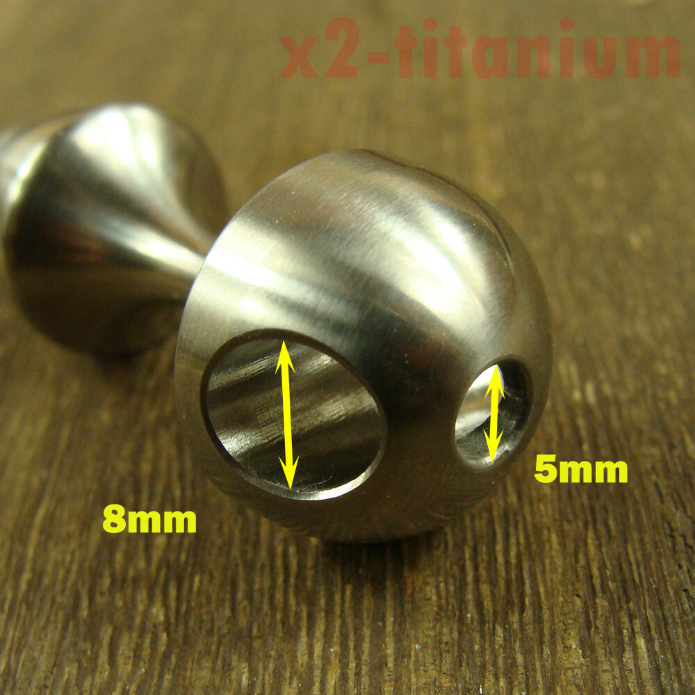 Titanium cone shaped Waterproof Capsule pill Bottle Lanyard bead inverted XH710