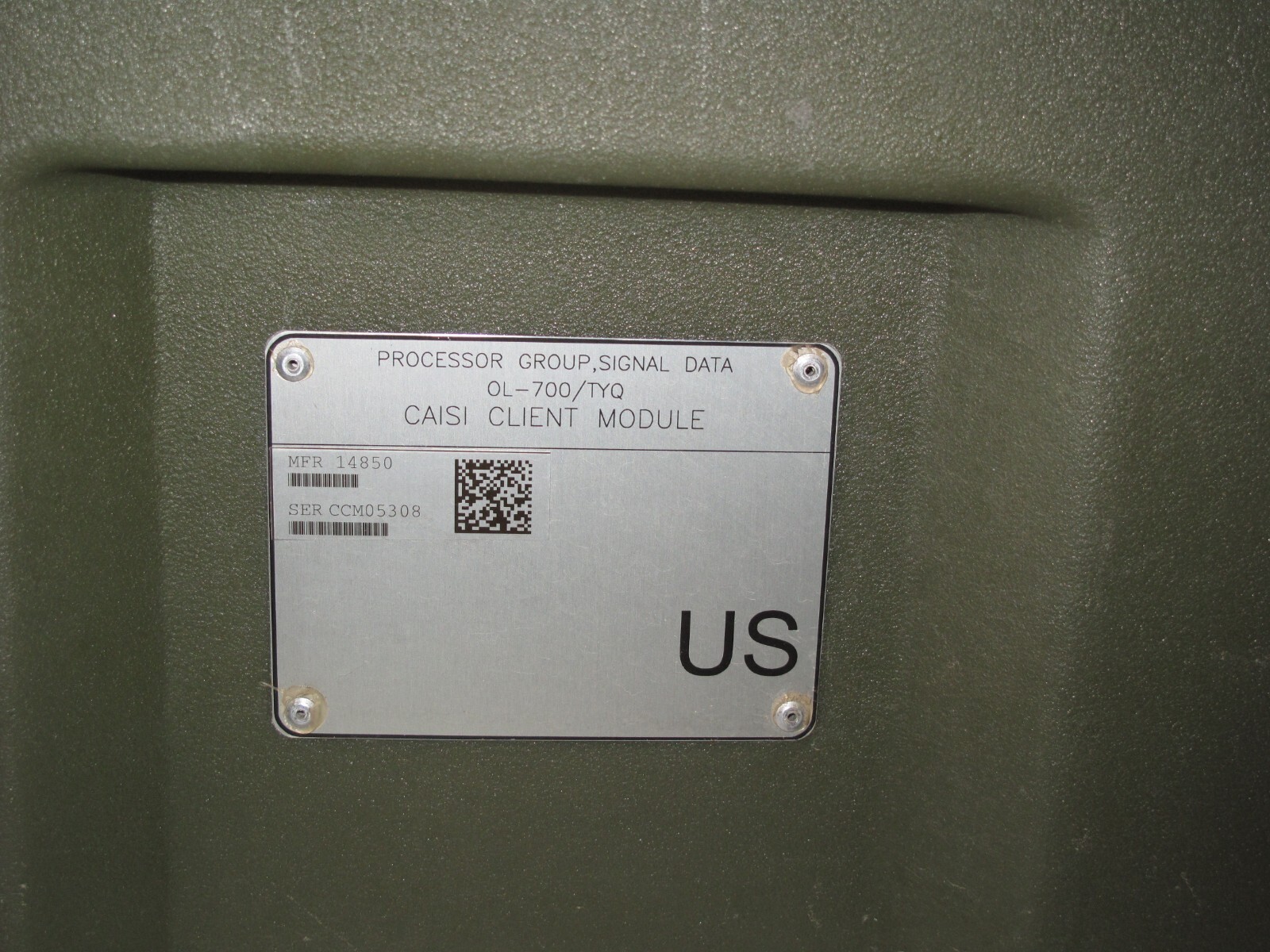 Hard Case Military Caisi Client Module 28x13x11 Hinged Lid