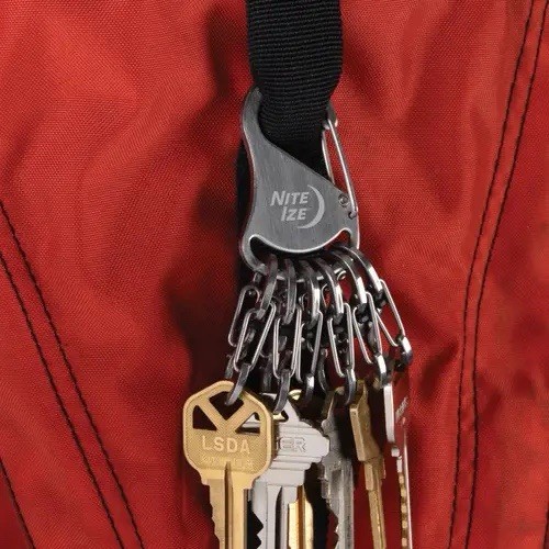NITE IZE KeyRack Locker Stainless Keychain Locking S-Biner Clips (KLK-11-R3)