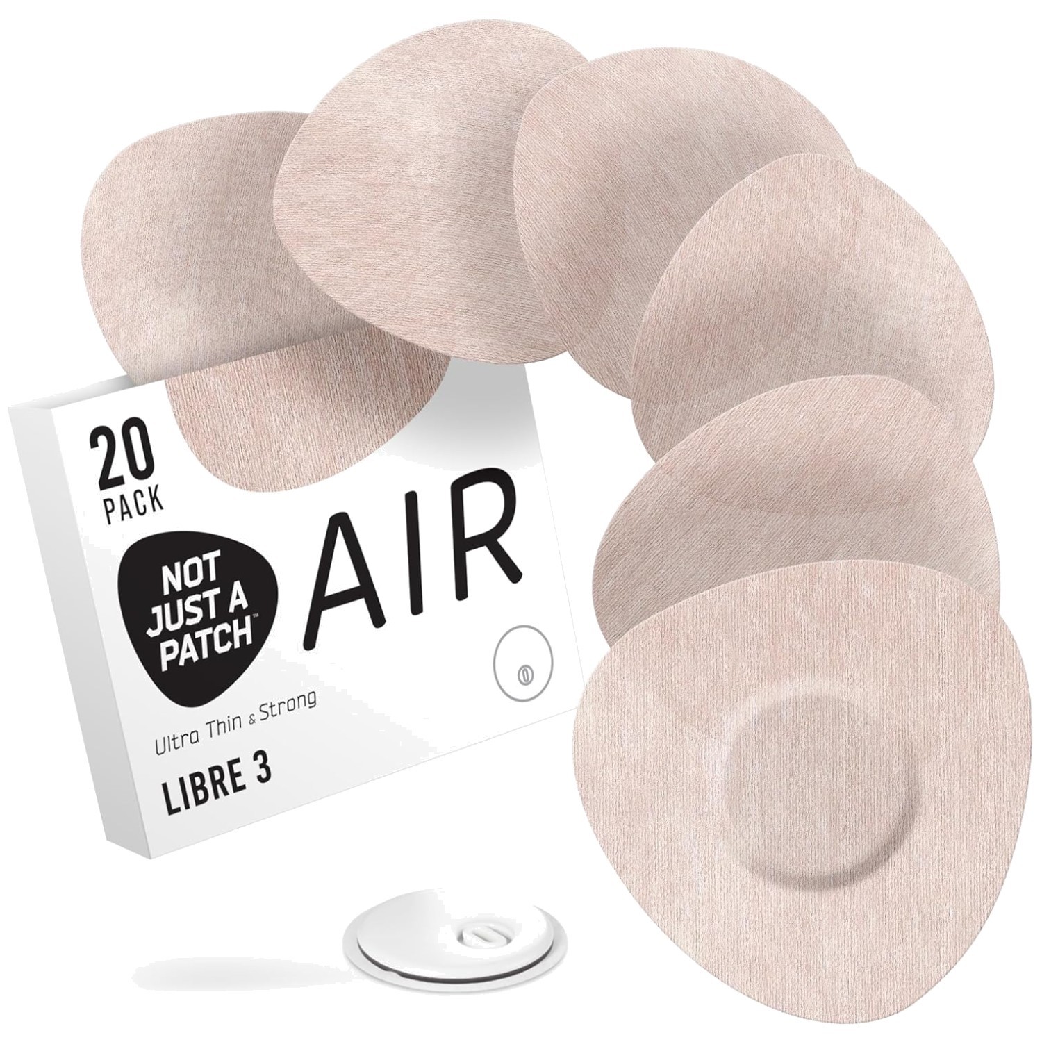 Thin & Strong Freestyle Libre 3 Adhesive Patches – 20 Pack