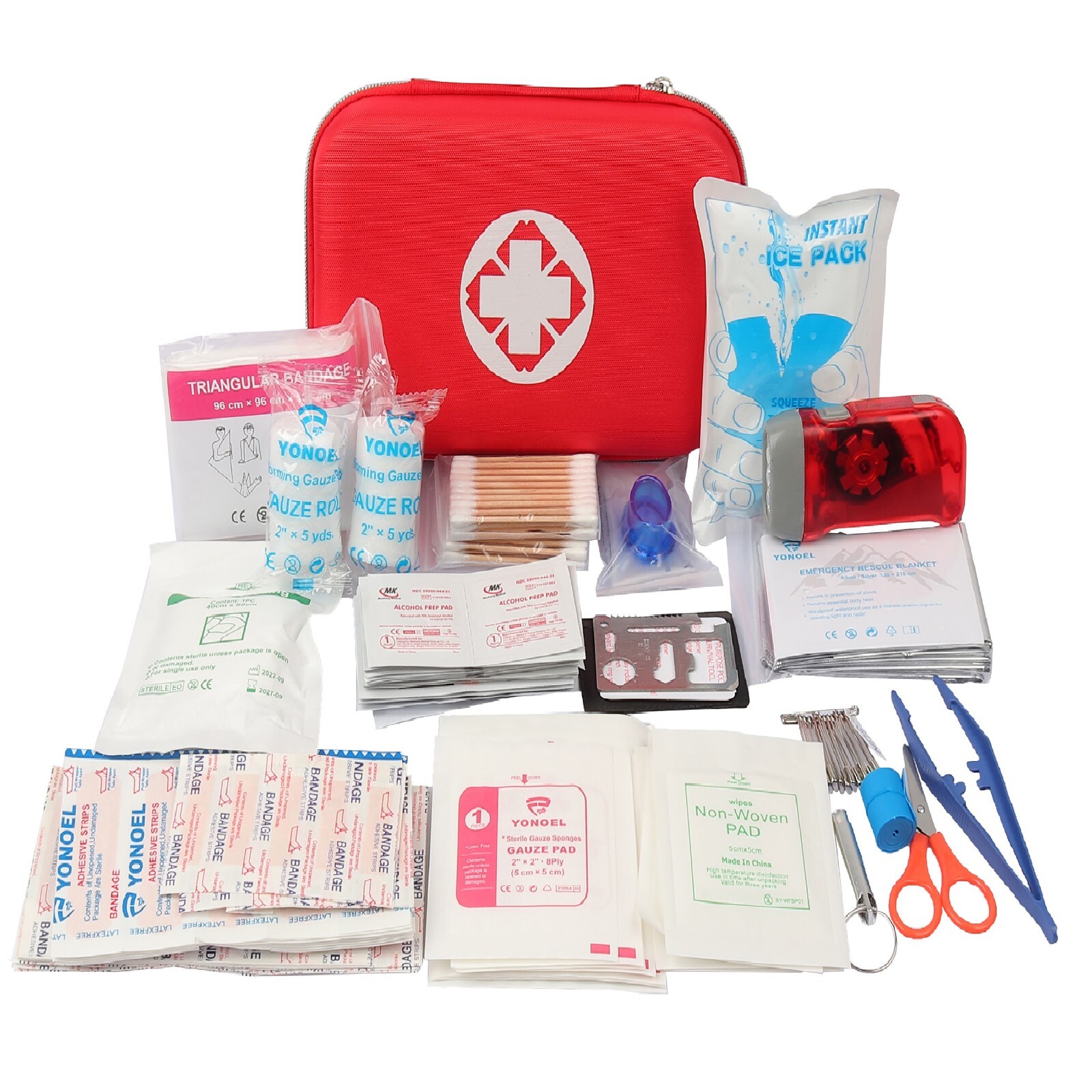 279 Pc First Aid Kit Tactical Emergency Trauma Military Survival Travel EVA Hard