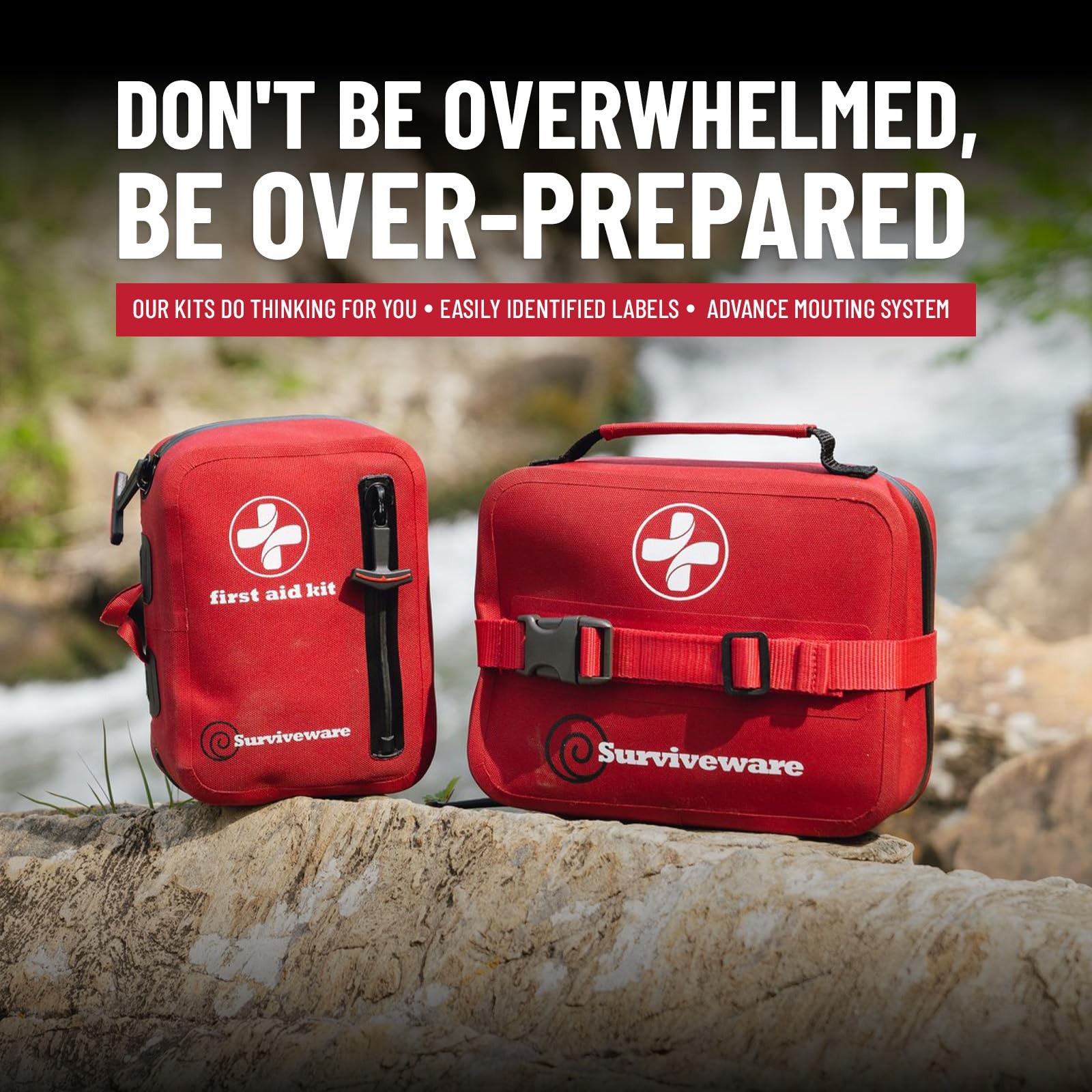 Surviveware 98-Piece Waterproof Premium First Aid Survival Kit – Comprehensi…