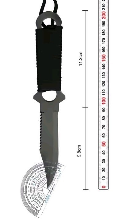 Survival Tactical Straight Knife Wilderness Outdoor ABS military Leg Scabbard