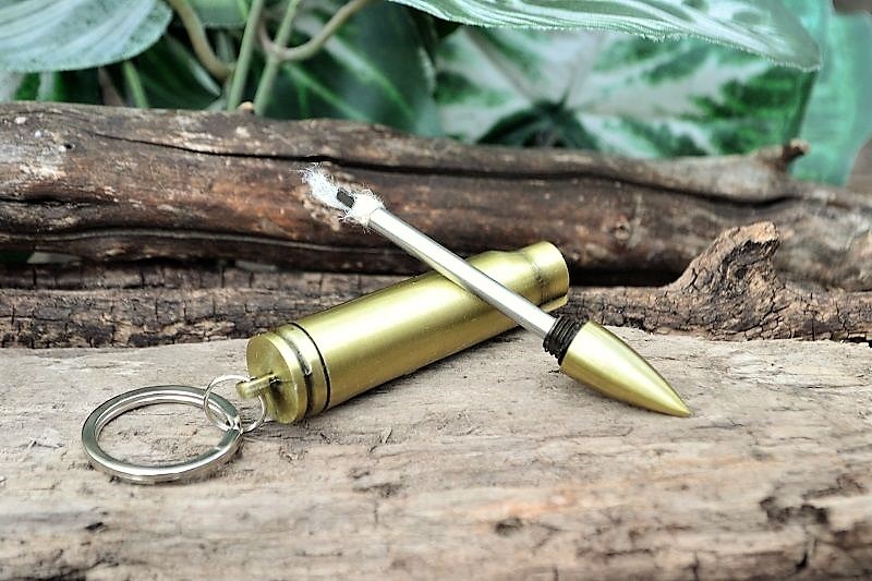 Bullet Permanent Match – Fire Starter Lighter – Camping Survival Gear Key Ring