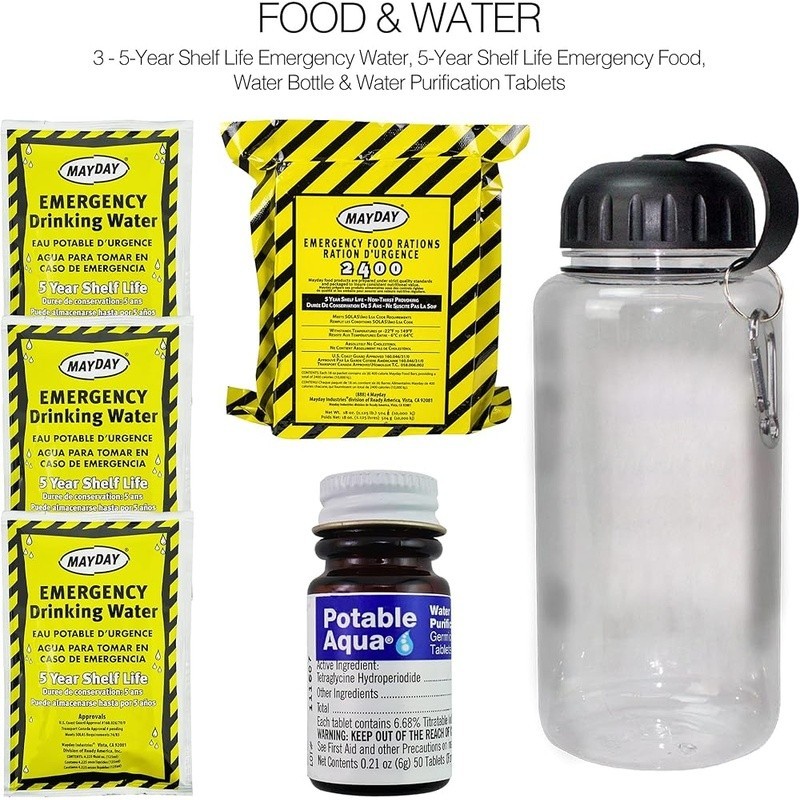 Emergency Survival Kit First Aid Supplies Food Water 72 Hour Disaster Prep New
