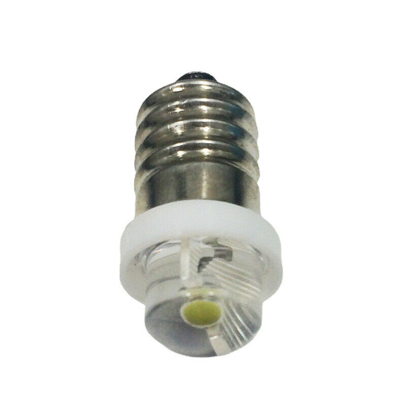 3/4.5/6V 0.5W Torch Bulb 6000K White LED E10 Socket Replacement Bulb for Torch