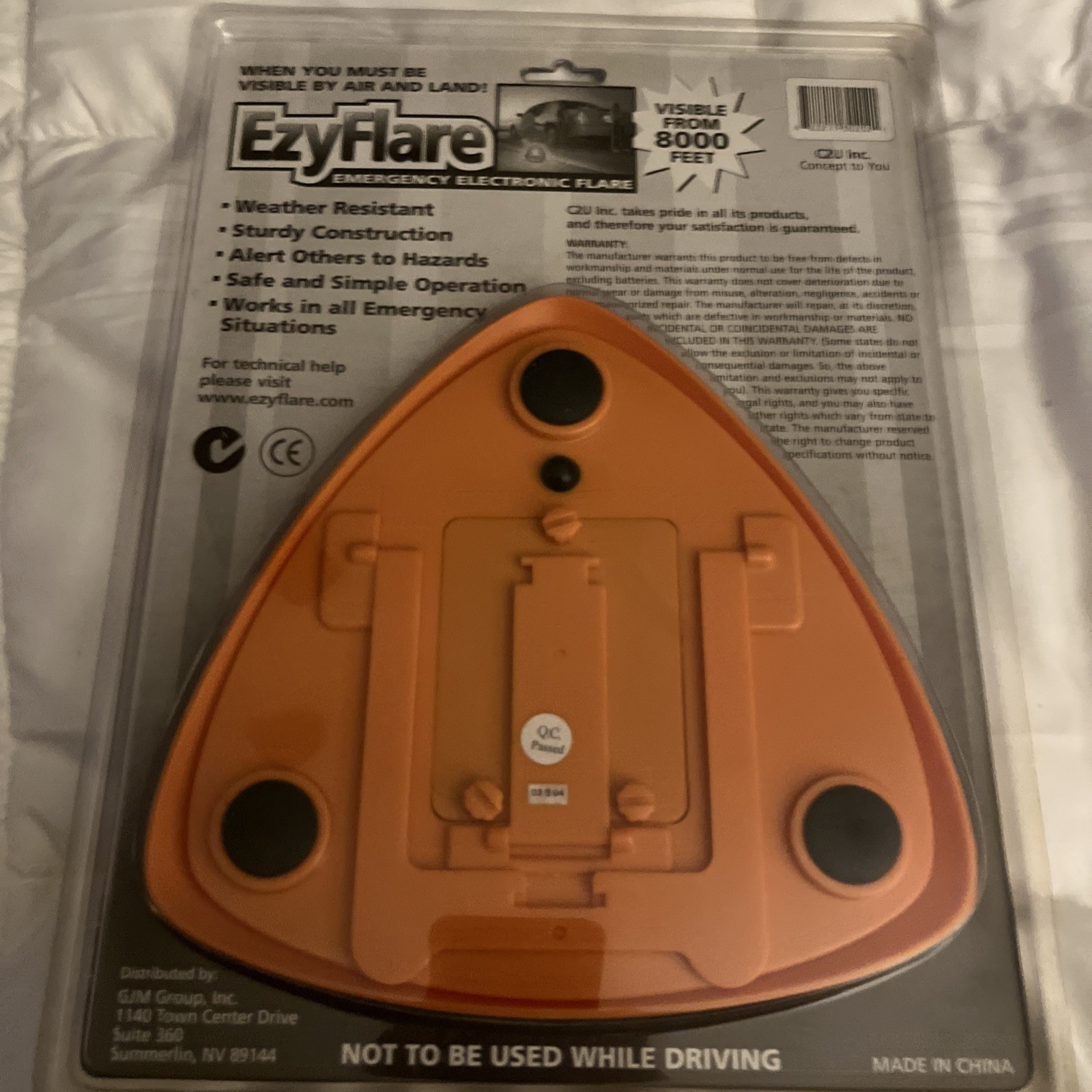 EzyFlare EZY FLARE Emergency Roadside Electronic Flashing LED Warning Light NEW!