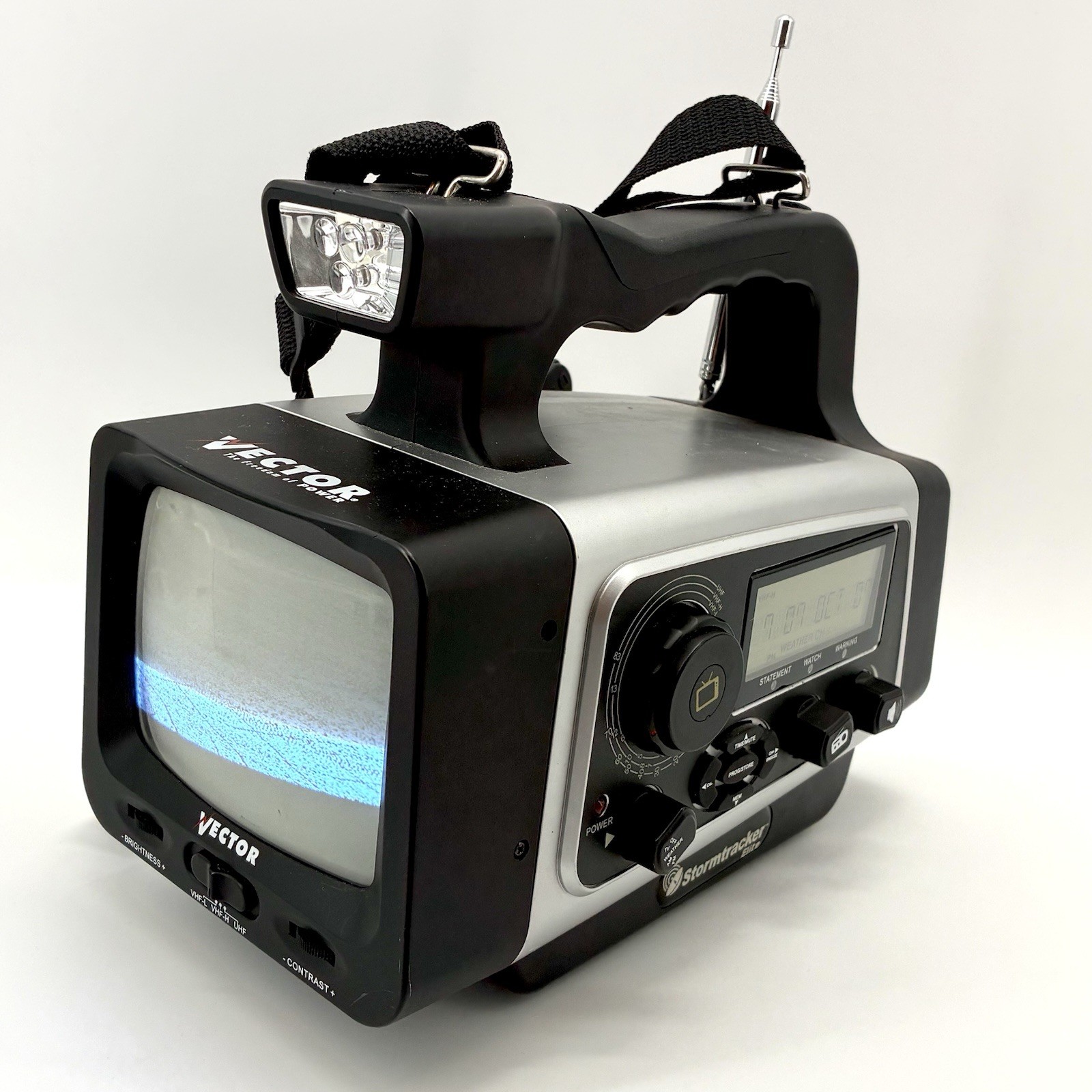 Vector Stormtracker Elite WC300DSV Weather Radio TV Flashlight Works (ST)