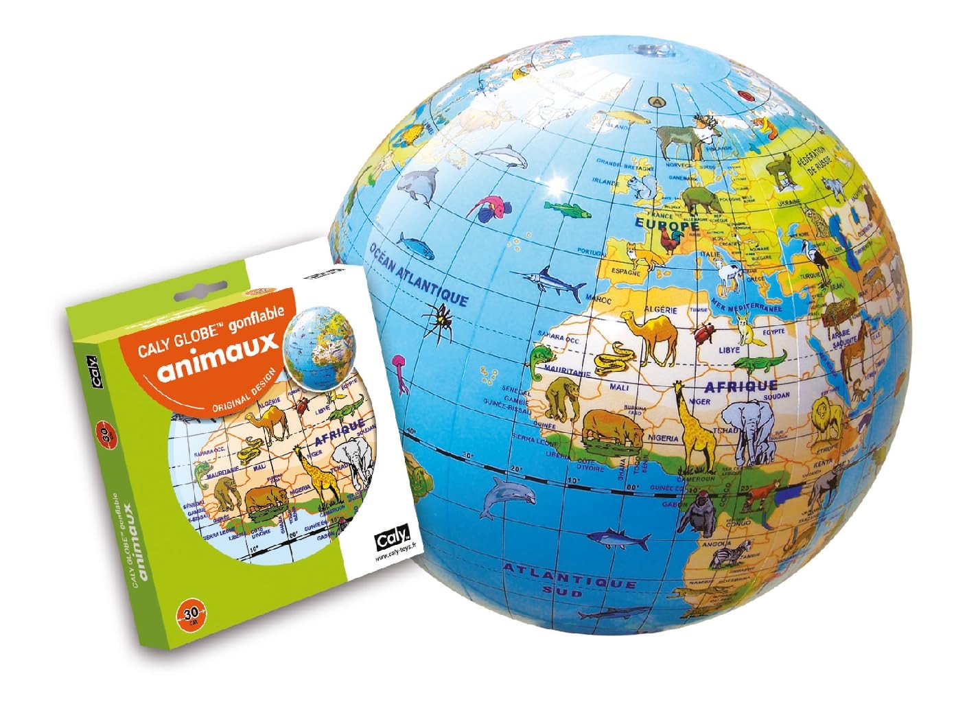 Sarl – 057 F – Globe Inflatable – Animals – Size 30cm