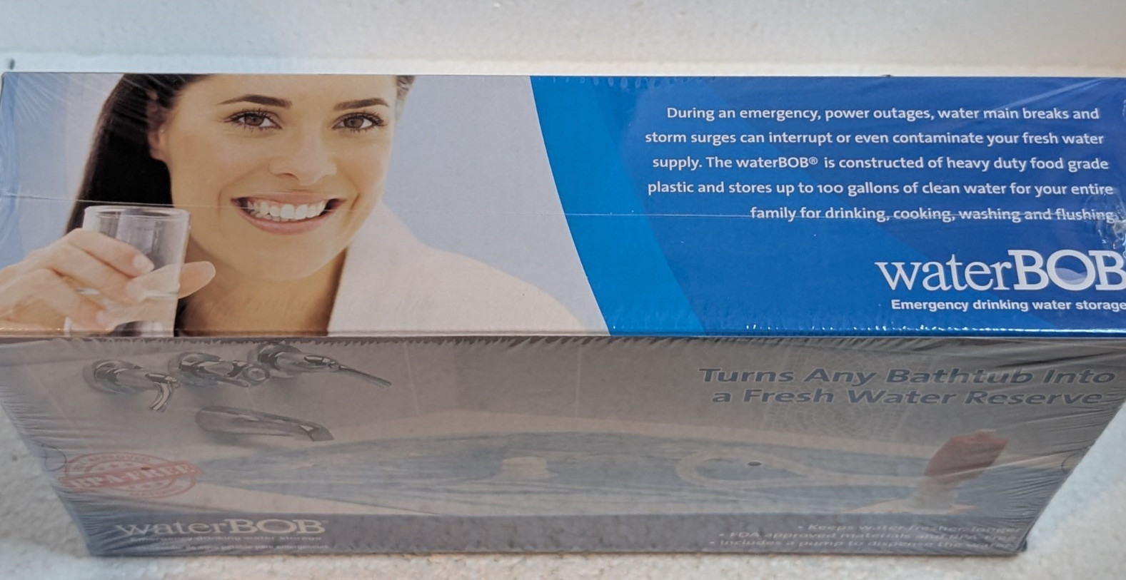 WaterBOB Fresh Water Storage 100 Gallon Emergency Bladder WB-06-001 New Sealed