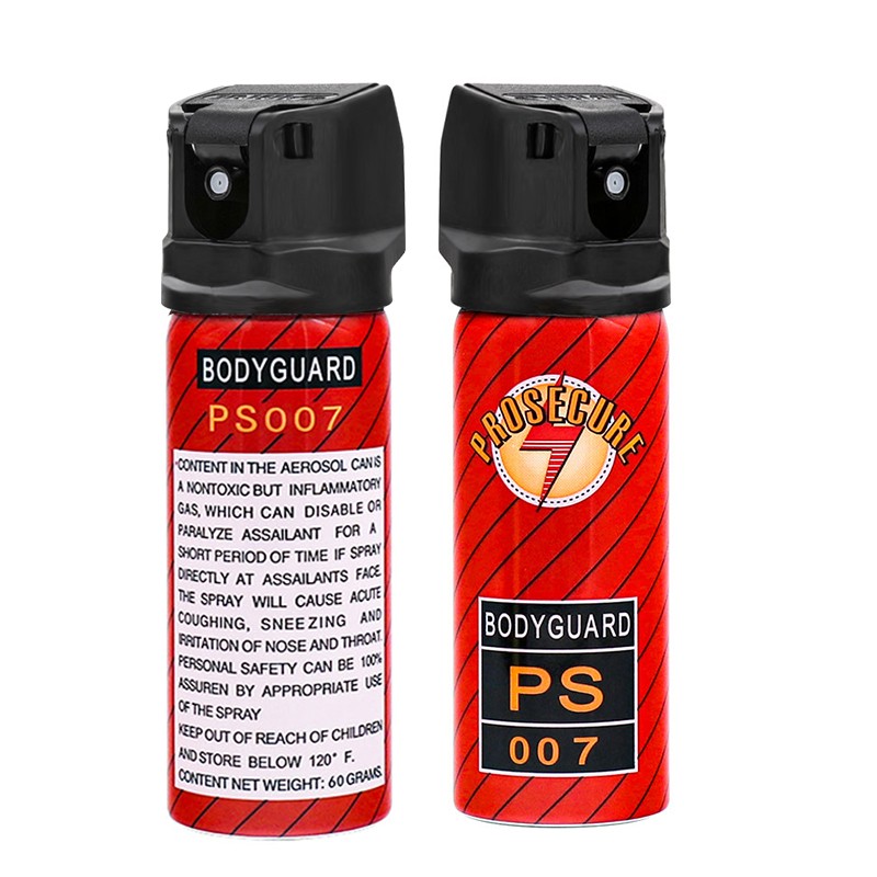 2 Bottles 60ml Self-Defense Pepper Spray For Men Women Easy To Carry