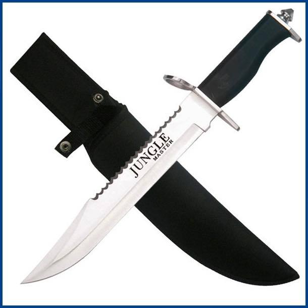 Lg Awesome Survival Knife + Fixed Bld Stainles Cool Knife + Flint Fire Striker