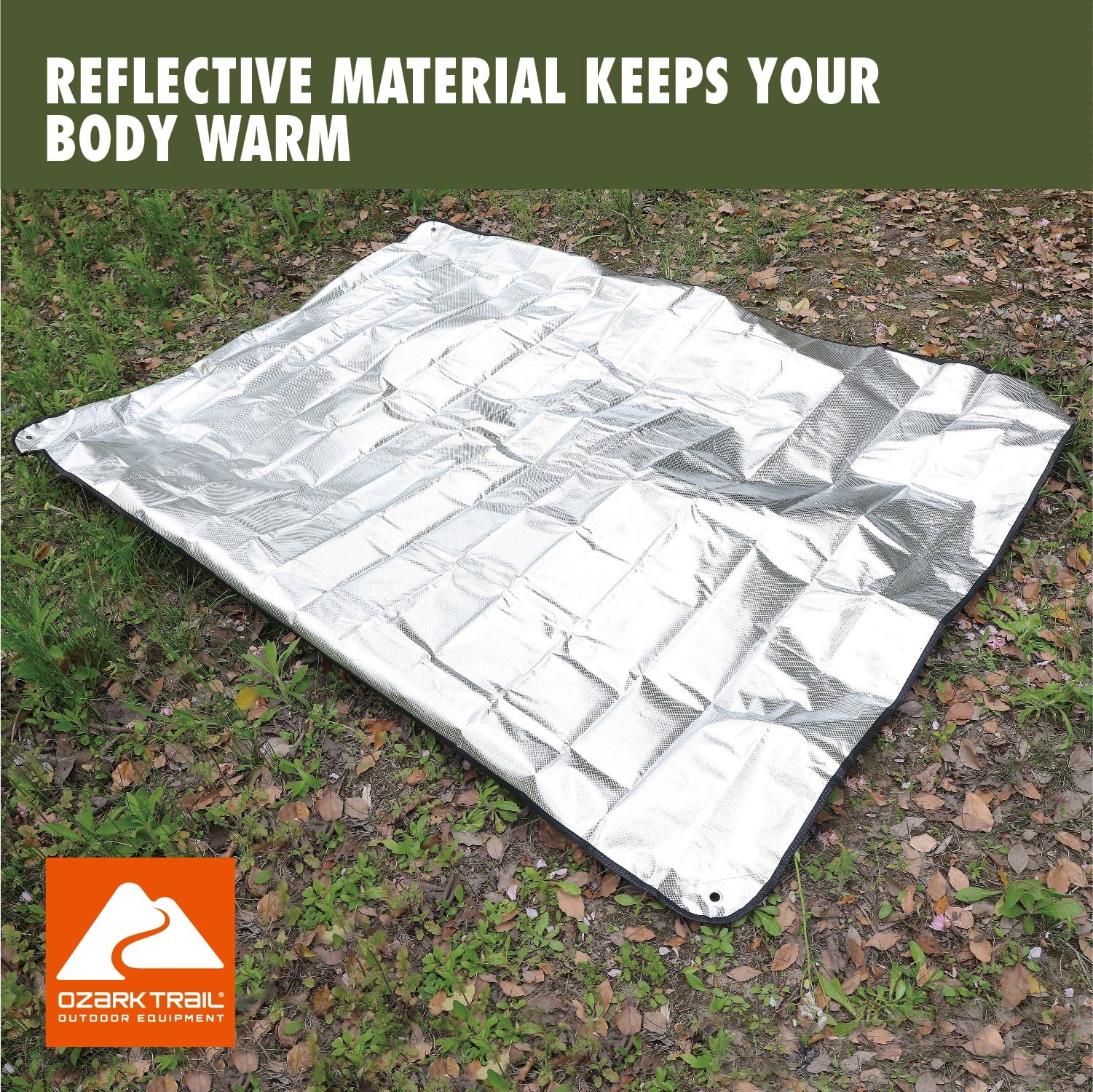 Ozark Trail Emergency Survival Camping Blanket, Orange, 0.99 lb