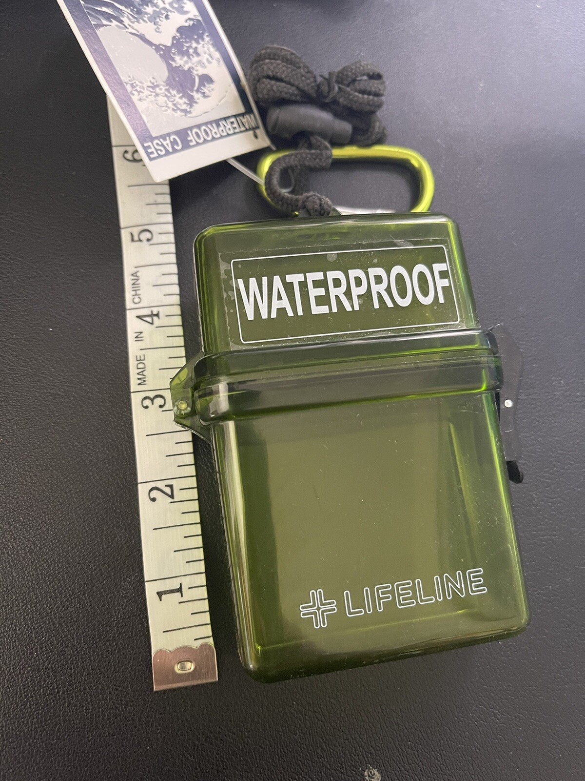 Waterproof Storage Container Lanyard Translucent Durable Plastic
