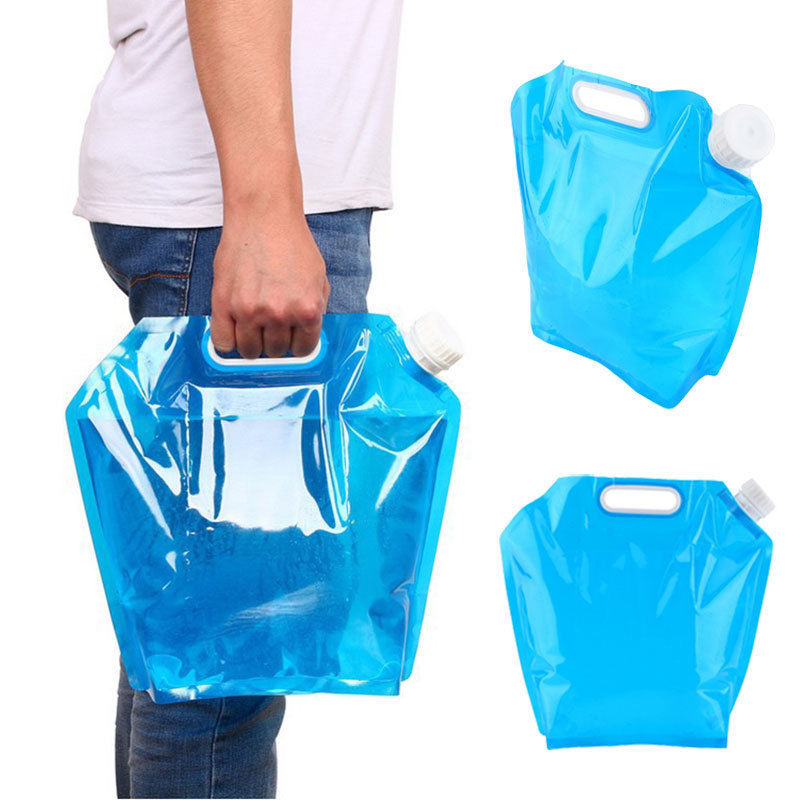 5L Folding Sport Drinking Water Container Storage Lifting Bag for Camping Picnic