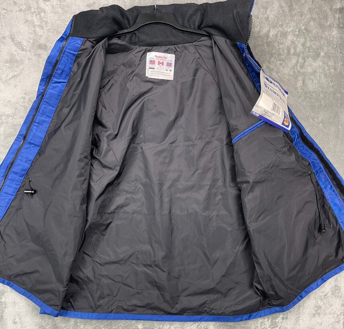 NWT Weather-Rite Men’s Foul Weather Suit Heavy Duty Blue XXL Nylon PVC 8260