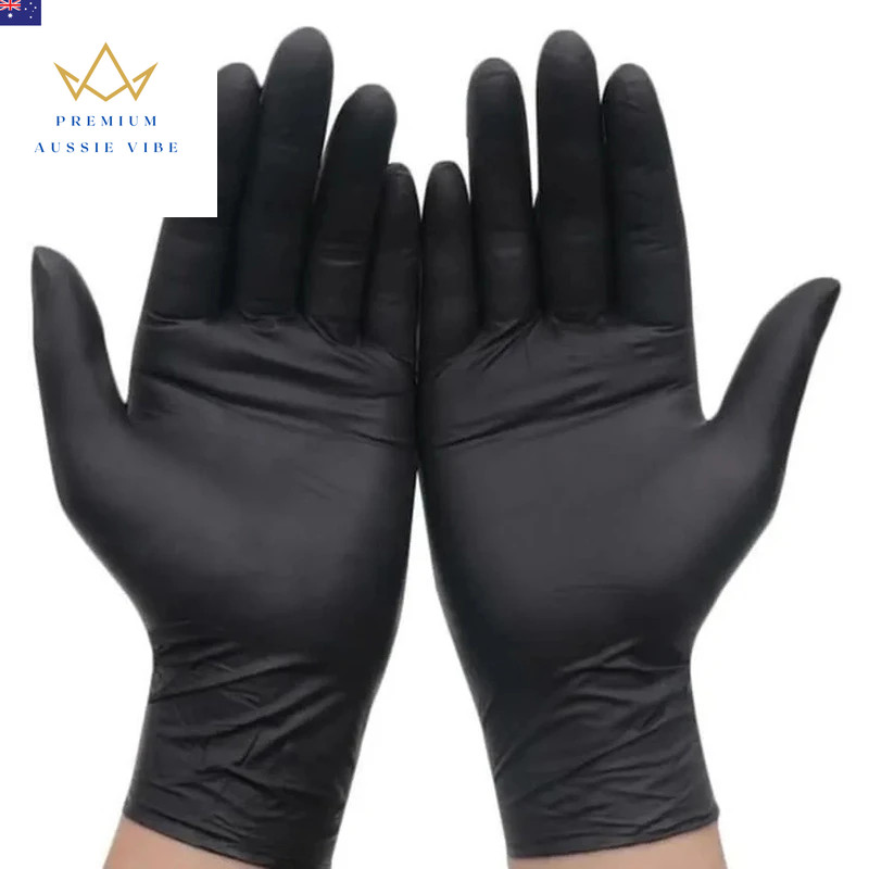 20/50/100PCS Black Nitrile Gloves Thickened Durable Household Cleaning Gloves Di