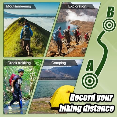 3pcs Ranger Beads pace Counter for Hiking，Long Distance Swimmers Army Green