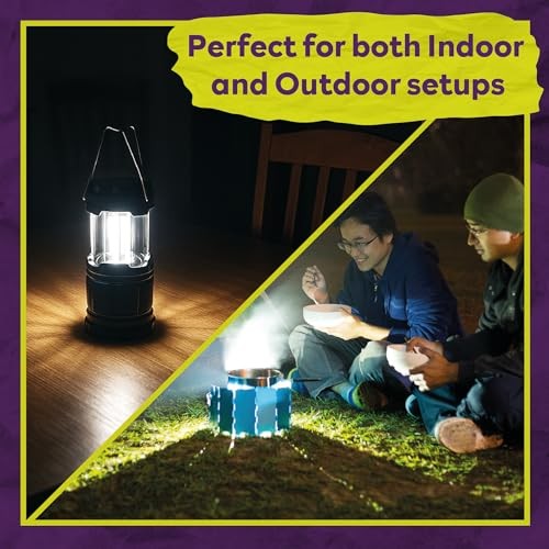 LED Camping Lantern Battery Powered 4-Pack Camping Flashlight Lantern for