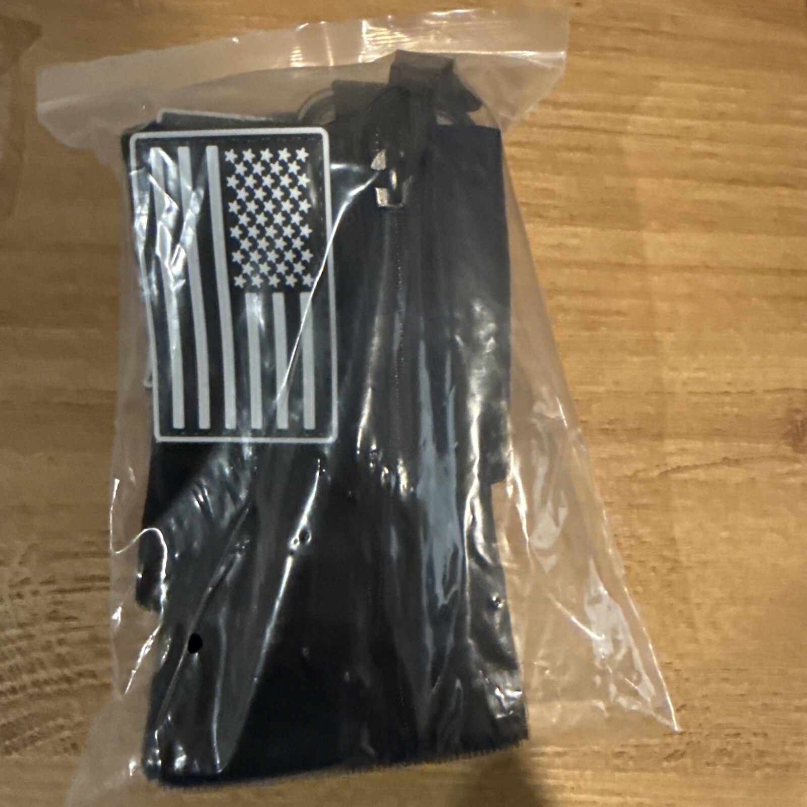 3 Pieces Tactical Tool Zipper Pouches with US Patches & D-Ring Clips NEW