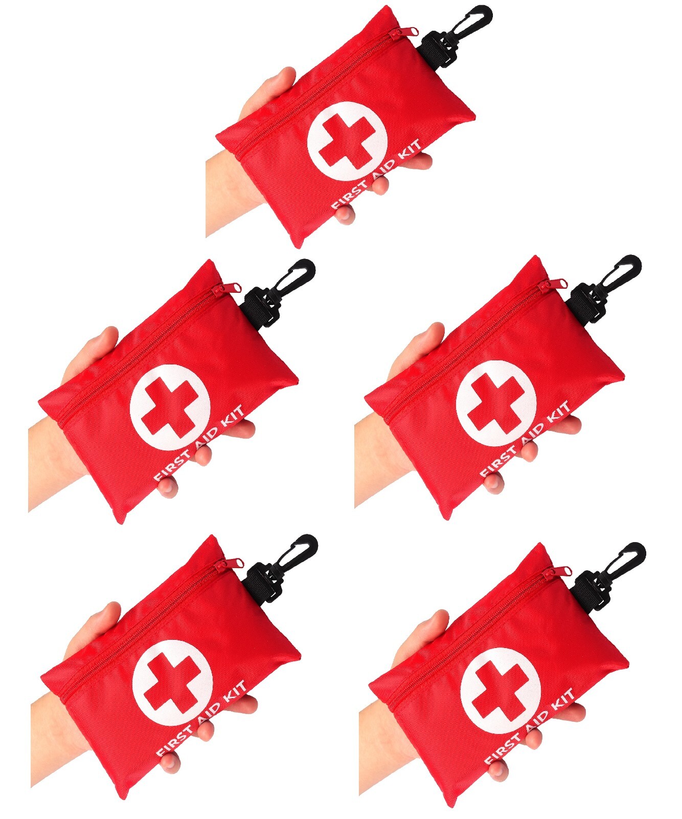 128 Pcs First Aid Kit Medical Emergency Trauma Military Survival Travel 5 Sets