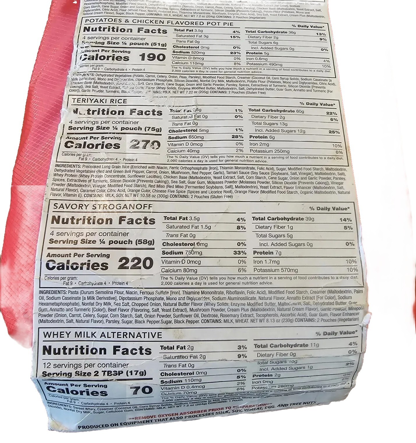 7 Day Ready To Go Meal Kit Ready Wise Meal Kit Prepped Survivalist Emergency MRE