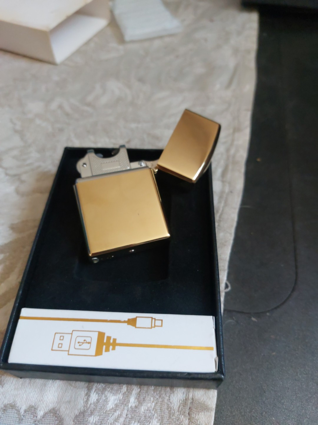 Rechargeable Flameless Arc Lighter Wind-Proof Electric USB Lighter No Butane