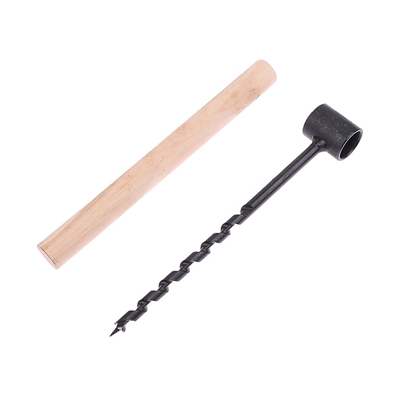 Outdoor Hand Drill Carbon Steel Manual Auger Drill Self-Tapping Wood Punch Tool