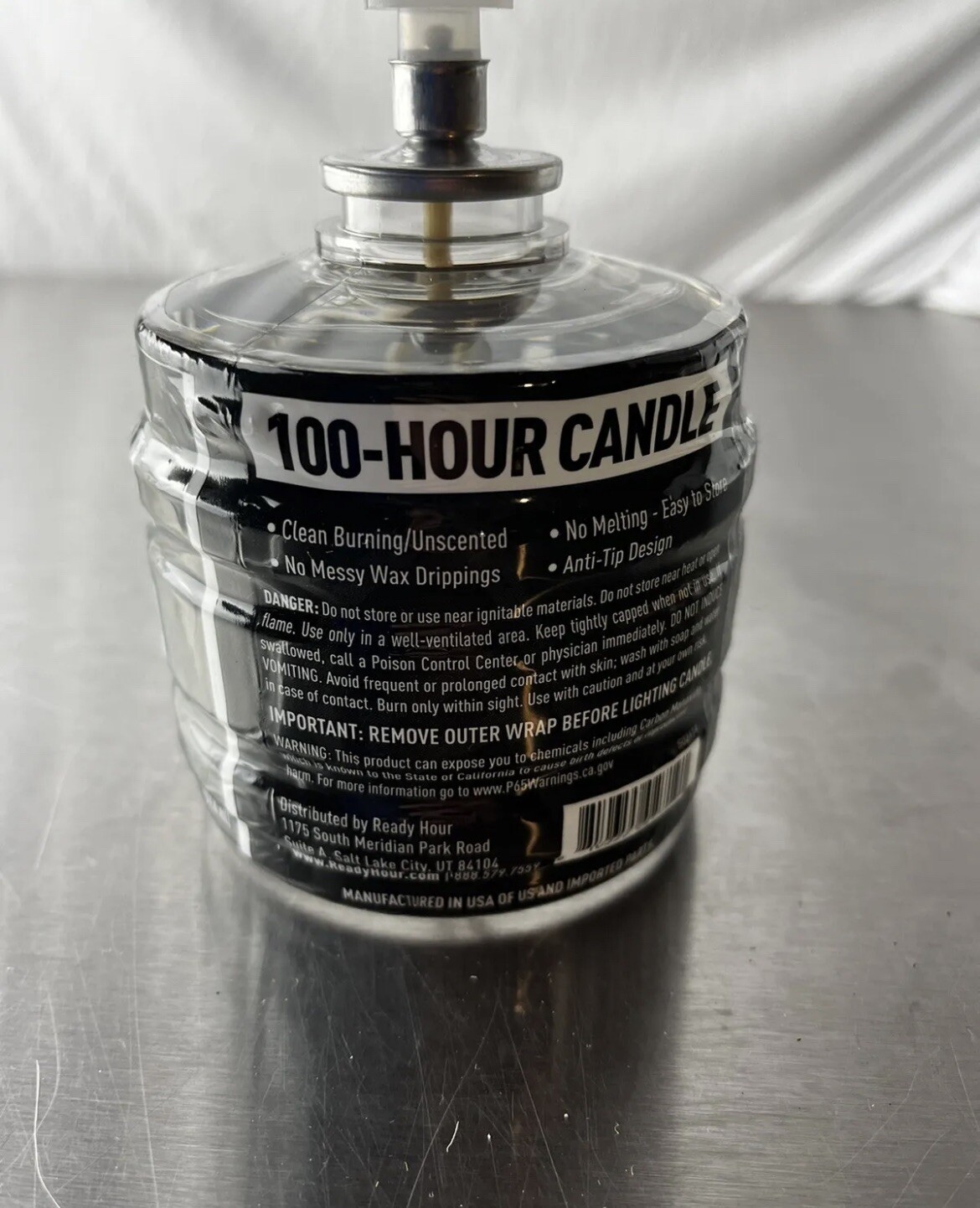 Ready Hour Emergency & Survival Preparation 100-Hour Candle Camping 13.6 Oz