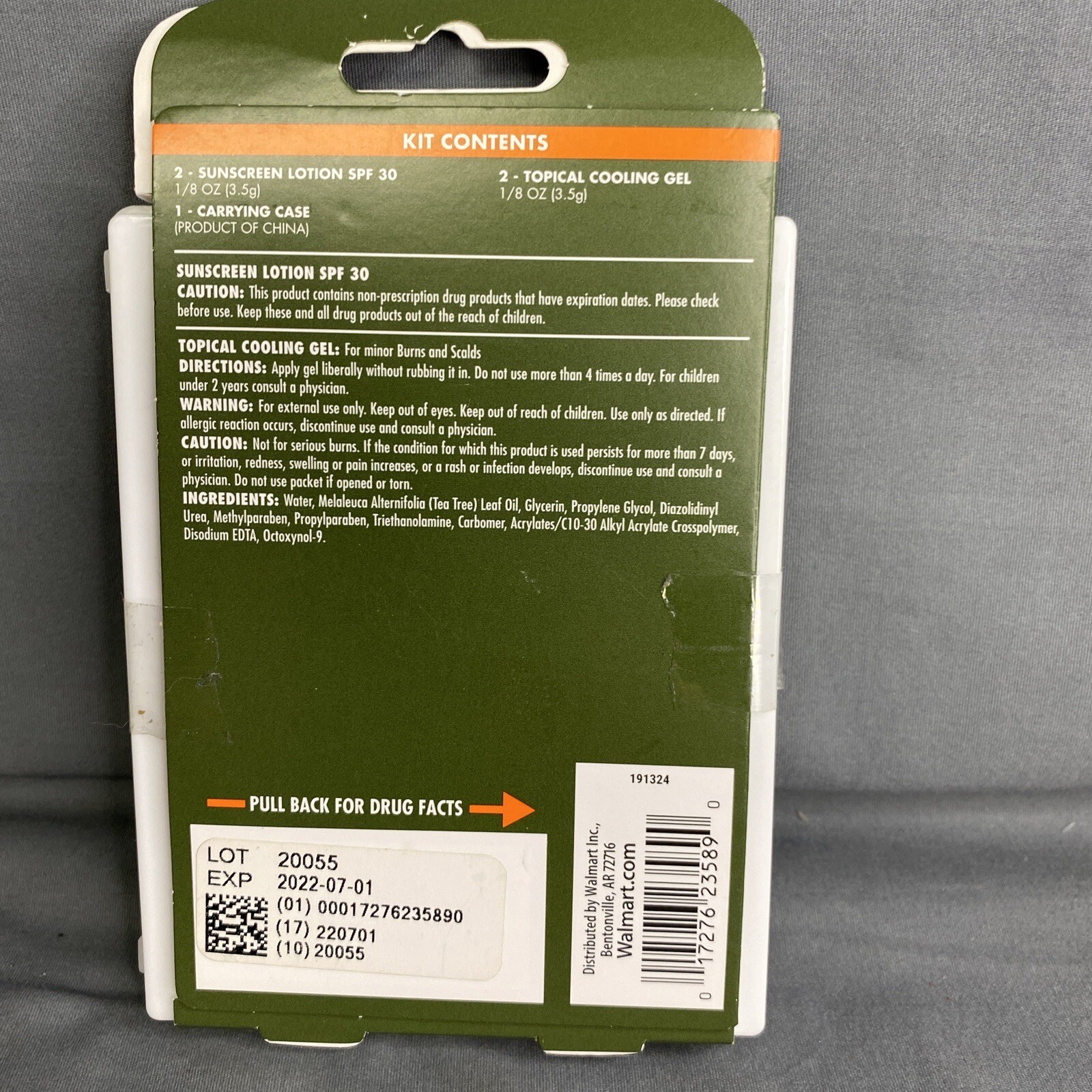 NEW Ozark Trail 5 Piece Mini Suncare Hiking/Camping Kit
