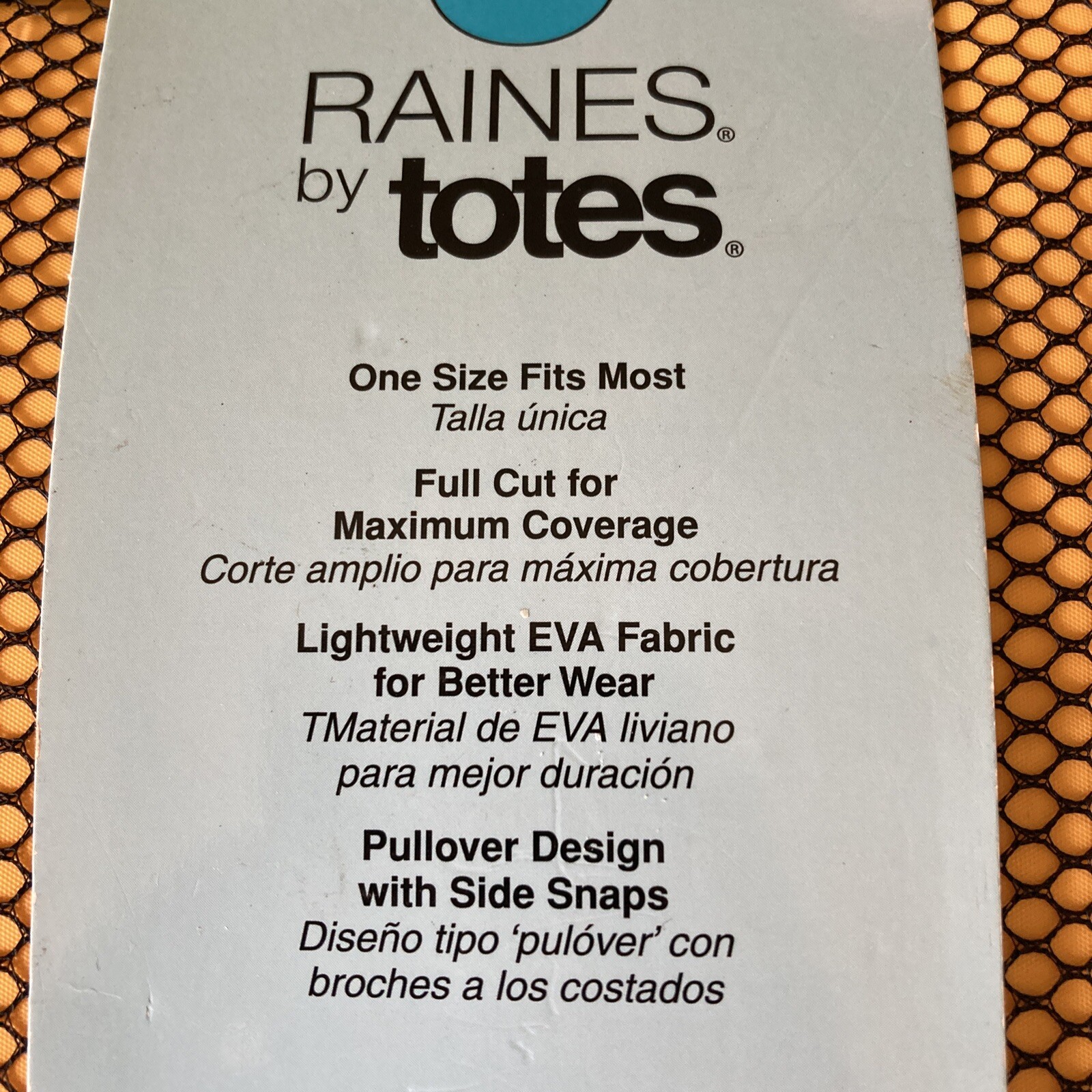 Raines by Totes Yellow Poncho Youth Size~NIB~FREE SHIPPING!