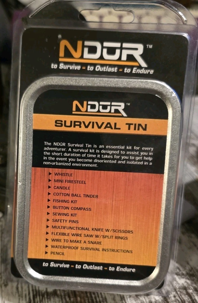 NDūR® Survival Tin Emergency Kit esigned for the British SAS -31150